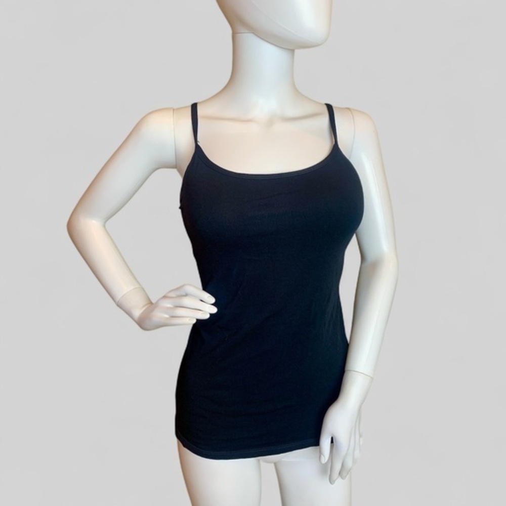 Garnet Hill Black Fitted Camisole Top